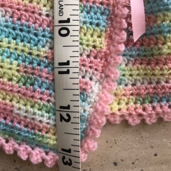 Infant New Born Baby Hand Crotched Sweater & Cap - Picture 8 of 10